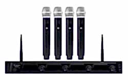 Westa - 4 Kanal UHF El Mikrofon Seti