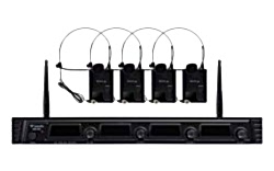 Westa - 4 Kanal UHF Yaka (HeadSet) Mikrofon Seti