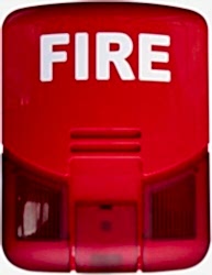 Codesec - 24V DC Flaşörlü 128dB Harici Siren (Kırmızı )