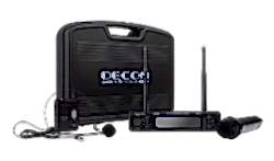 Decon - Decon 2 Kanal UHF El + Yaka (HeadSet) Mikrofon Seti
