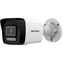 Hikvision - 2MP 2.8mm Lens 30Mt. IR H.265+ Smart Hybrid Light Bullet İP Kamera - Dahili Mikrofon