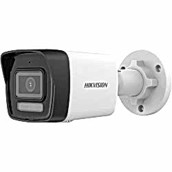 Hikvision - 4MP 2.8mm Lens 30Mt. IR H.265+ Smart Hybrid Light Bullet İP Kamera - Dahili Mikrofon