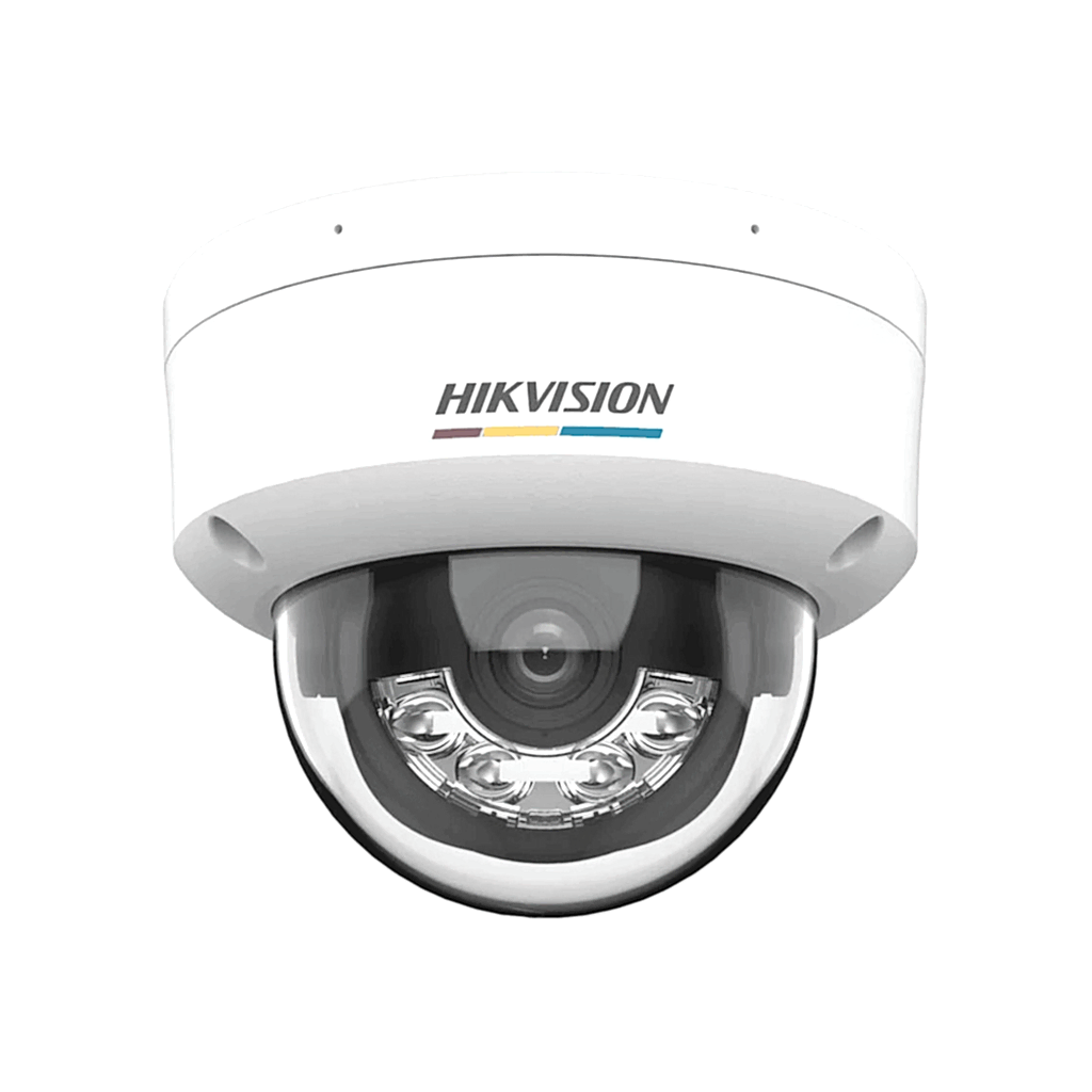 Hikvision - 2MP 2.8mm H.265+ Mikrofon SD Kart 30Mt. Smart Hybrid Light Dome İP Kamera