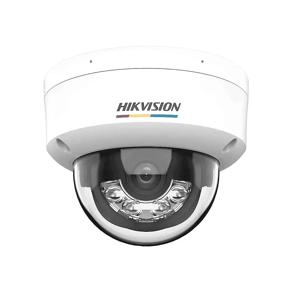 Hikvision - 4MP 2.8mm H.265+ Mikrofon SD Kart 20Mt. Smart Hybrid Light Dome İP Kamera