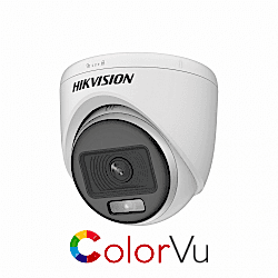 Hikvision - 2MP 2.8mm Lens 20Mt. ColorVu Hibrit IR Dome Kamera - Dahili Mikrofon