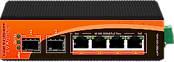 Solidway - 4 Port 10/100/1000M PoE Port +2 Port Gigabit SFP Port (120 Watt), Endüstriyel PoE Gigabit Ethernet Switch (Unmanaged)