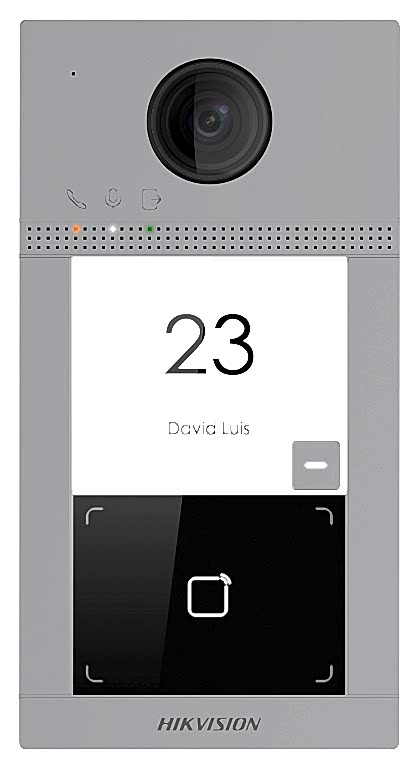 Hikvision - Villa Tipi Dış Ortam Tek Buton İnterkom Cihazı - Metal Kasa