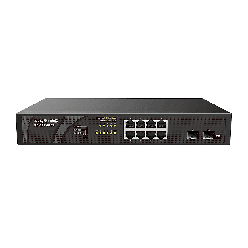 Reyee - 8 Port GB PoE, 2 SFP Slots Yönetilmez Poe Switch