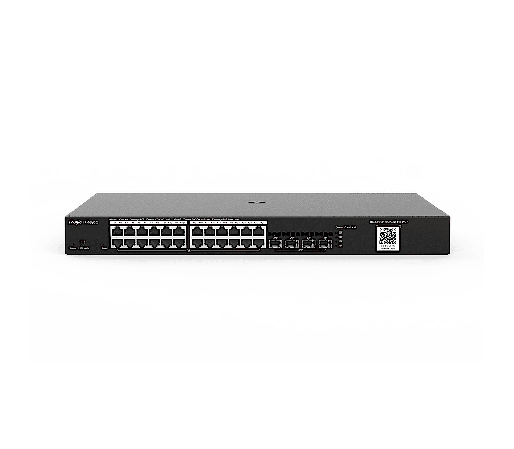 Reyee - 24 Port Gigabit PoE, 4 SFP Slots, L2 Yönetilebilir PoE Switch
