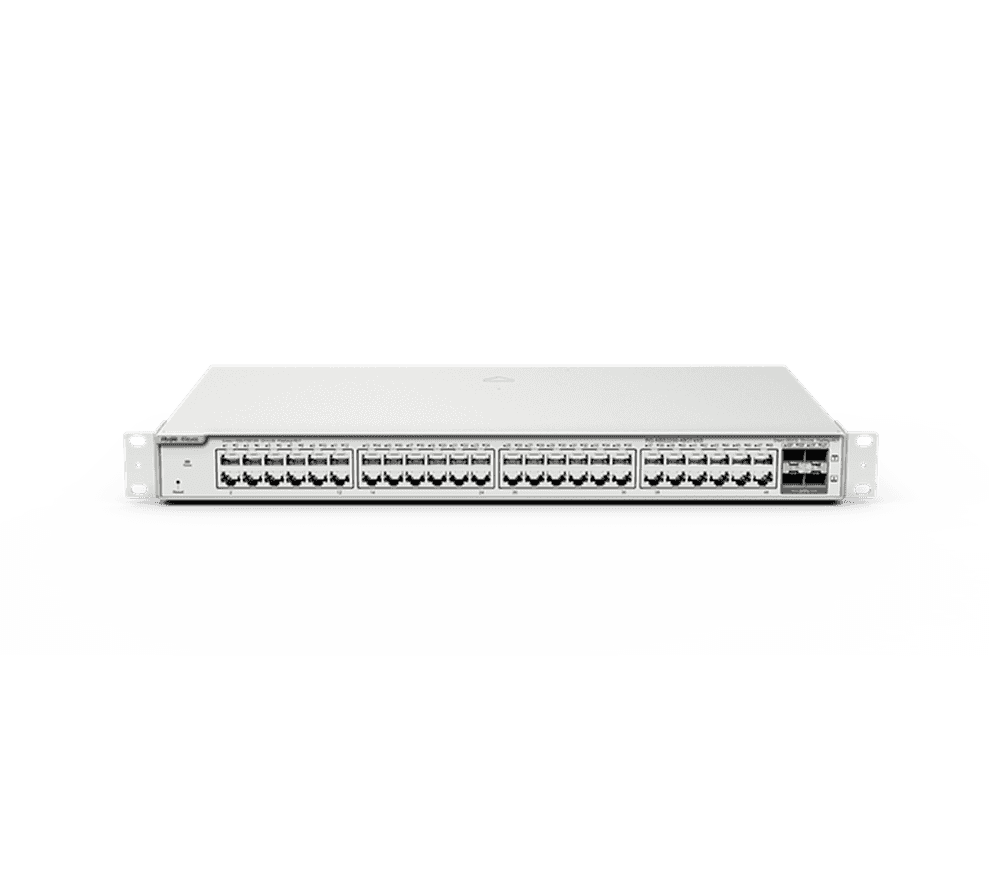 Reyee - 48 Port Gigabit PoE, 4*10G SFP+ Slots, L2 Yönetilebilir PoE Switch