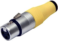 Contech - XLR Dişi Plastik Kap.