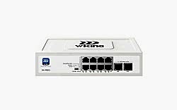 Wiking - 8 Port Gigabit PoE, 2 Port Gigabit Uplink Port Yönetilmez PoE Switch